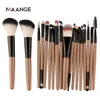 Maange 18 PCS Professional Makeup Brush Set Foundation Powder Contour Eyeshadow Synthetic Hair Face Eye Make Up Kit Tools 220722