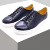 مصمم Men's Dress Shoes New Low Low Wordswear Board Cowwhide Mens Tide Tide Shoe Propostiile حجم مسطح كبير الحجم A15