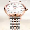 Luxo Mulheres Relógio de Pulso Diamante Rosa Aço Inoxidável Aço Inoxidável Business Quartz Wrist Watches Zegarek Damski
