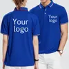 Casual shortsleeved polo shirt custom design men and women individual team custom polo shirt 220609