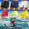 Summer Mens Sports Jogging QuickDrying Shorts Tryckt Swim Surfing Beachwear Gym Casual Fitness 220617