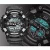 ساعة Wristwatches Chrono Men مشاهدة أعلى Wristwatch Sport Electronic Big Dial Quartz Digital Male Wrist Clock Man's Watches