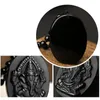 Colares de pingente Ganesha Preto Obsidian Esculpido Ganesh Elefante Sorte Pingentes Colar Fine Crystal JewelryPendant235p