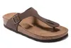 Birk Son Gizeh Cork Terlik Flipflops Caliente Verano Hombres Beach Sandalet Mujeres Sandalias Planas Zapatillas de Corcho Unisex Zapatos Casual 34-47