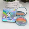 Sally Bella Rainbow Bronzers Highlighters 4Color Shimmer Matte Highlighter Face and Eye Make Up Product Girl Cosmetics