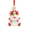 Ornamento de resina de árvore de Natal Moose boneco de neve do Papai Noel PENENTE DE MINIATURA DO MINIATURA DO MINIATURA