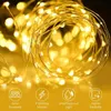 LED Outdoor Solar Lamp String Lights 200/300 lysdioder Fairy Holiday Christmas Decoration Party Garland 32m Solar Garden Waterproof