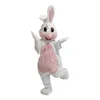 trajes de mascote de coelho de Halloween desenho de desenho de desenho de desenho de mecote de vestuário de vestuário para adultos de tamanho de adultos roupas de publicidade promocional