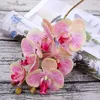 Simulation kleiner Schmetterlings-Orchideenköpfe/Bündel Fake-Blume für Zuhause, Vorhänge, Wand, Hochzeit, Dekoration, DIY, künstliche Phalaenopsis