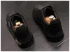 Flat Leather Platform New Shoes Rhinestone Fashion Men Embroidery Loafer Dress Smoking Slipper Casual Diamond Shoe 38-43 8992