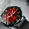 JlandA Mens Moda Relógios Ultra Fino Aço Inoxidável Malha Cinto de Quartzo Relógio de Pulso Homens Business Luminous Relógio Montre Homme 220407