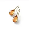 Trendy Women Earrings 4 Colors Delicate Gold Color Inlay Natural Stone Hook Dangle Earrings for Women Wedding Engagement Jewelry G8731582
