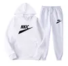 Fashion Brand Men Tracksuit Men's Cotton Hoodies Sweatpants Two Piece Suit Hooded Casual Sets Male Clothes Plus Size S-3XL