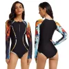 Dameszwemkleding uit één stuk surfpak met lange mouwen zonnebrandcrème vrouwelijk zwempak hot spring wetsuit sexy zwempak