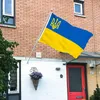 90 x 150 cm, Ukraine-Gartenflagge, Ukraine-Nationalemblem, Flagge für drinnen und draußen, für Hof, Party, Festival, Paraden, doppelseitige Dekoration, Banner, Geschenk