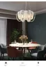Américain Cristal Glands Pendentif Lampes LED Chrome Doré Pendentif Lumières Luminaire Européen Luxueux Hôtel Restaurant Maison Salon Chambre Éclairage Intérieur