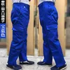 Pantalons pour hommes Style japonais pour hommes Résistant à l'usure Entraînement Orange Coton Salopette Hommes Casual Lâche Hiphop Pocket Cargo pour MenMen's
