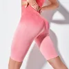 Vêtements de gym High Waist Shorts Femmes Tie-Dye Yoga sans couture Wear Sports Casual Fashion Sport Push Up Spodenki Damskie