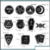 دبابيس دبابيس المجوهرات الساحرة OUIJA MOON Tarot Book New Goth Style Pins Pins Badge Denim Gifts for Women Men Drop Deliver