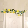 装飾的な花の花輪1PCS 240cm人工黄色のヒマワリの花輪花様式