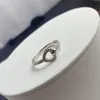 Clusterringen High Fashion Luxury 925 Sterling Silver Heart Ring Crystal Sieraden voor vrouwen Girls Geschenk fijn Bijouxcluster clustercluster