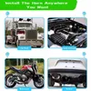 Motorcykelkläder Dropship Horn 12V trumpet Super Air Car Train Compressor Red Dual SUV Truck Houd Interior Accessories Menmotorcycle