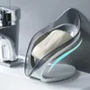 Haken rails creatieve badkamer zeep doos afvoerblad vorm spons houder keukenkast organisator opslag niet-slip zuignap cup dishhooks