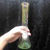 10,6 inch hoge glazen waterpijp dab rig rechte pijpen waterpijp booreilanden waterpijpen met speciale tekststickers