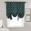 Curtain & Drapes Embroidered Window Treatment Valance Tie Up Balloon Shades Roman Rod Balconies AccessoriesCurtain