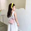 Sac pour enfants été style étranger filles chaîne en treillis de diamants fil brodé sac de messager sac de seau portable pour petites filles