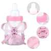 24pcs Girl Boy Baby Shower Decorations Chocolate Candy Bottle Baptism Favors Box Mini Feeding Bottles Birthday Party Gift