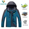 Vestes d'extérieur Sweats à capuche CHILYN Hommes Camping Sports Manteaux Randonnée Veste Mâle Respirant Imperméable À Capuche Coupe-Vent Aventure Costume Coupe-Vent 220826