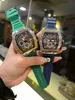 Nieuw merk 2022 Silicone Quartz Movement Fashion Heren Time Clock Watches 12 kleuren Hoogwaardige Men Watch Designer Watch Wholesale mannelijke geschenken polshorloges polshorloges