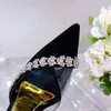 2021 summer new pointed stitched Rhinestone hollow high-heeled sandals temperament versatile fairy style women's single shoes wedding 220506