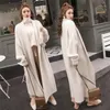 2020 New Autumn Spring Fashion Long Cardigan for Women Knitted Sweater Open Front Fall Outfits Knee Length Mohair LJ201113