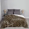 Coperte Coperta con motivo leopardato Plaid per divano Trapunte per bambini Letti Cuscino Lenzuola e coperte