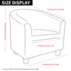 1 Seat Sofa Slipcover Stretch Cover for Armchair Couch Living Room Single Seater Furniture Elastic 220617