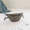 New Women's Snake Waist Bag Fashion One Shoulder Diagonal Chest Bag Leisure Foreign Style Simple Mobile Phone Change Waist Bag 220712