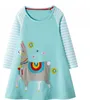 Girl's Dresses Cute Baby Girls Cotton Princess Long Sleeve Dress Animals Children Costume Party For Christmas