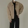 Bomber Vestes Hommes Mode Printemps Recadrée Américain À La Mode Allmatch Étudiants Outwear Solide Casacas Para Hombre Harajuku Loisirs 220816