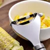 200 pz In Acciaio Inox Mais Stripper Frutta Verdura Strumenti Pannocchia Pelapatate Trebbiatura Gadget Da Cucina Taglierina Affettatrice Maniglia ergonomica