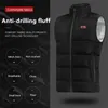 Tapis Places gilet chauffant hommes femmes Usb veste chauffage thermique vêtements chasse hiver mode chaleur noir 5XL 6XLcarpets