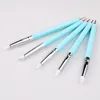 10PCS/Set Silicone Clay Sculpting Tool Modeling Dotting Pen Pottery Craft Use for DIY Handicraft Nail Art XBJK2207