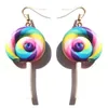 Dangle Earring For Women Resin Lollipop Drop Earrings Children Jewelry Custom Made Handmade Cute Girls Cotton Candy Gift GC1300
