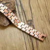 Lien chaîne Vinterly magnétique cuivre Bracelet hommes Vintage poignet bande main santé énergie large pour MenLink Lars22