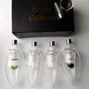 4 kleuren van tips Waterglazen pijp rokende luxe kits met quarzt nagelwascontainer silicium nector collector mini nc kits vogel dab strohand pijpen nc23