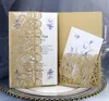 Personalized Wedding Invitation Cards Full Set Laser Cut Hollowed-out Pocket Greeting Cards For Engagement Birthday Party Wedding