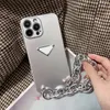 Phone Case With Chain Luxury Designer Classic Letter Mens Womens Shockproof Phones Cases High Quality For iPhone 14 13 11 12 pro 7 8 X XS