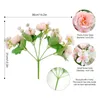 Decorative Flowers & Wreaths Artificial Pink Silk Peony Bouquet European Tea Rose DIY Big Head Garland Wedding Home Decoration Flower WallDe