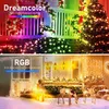 LED Pixel Light Light Outdoor Bluetooth Kontrola 33 stóp RGB świąteczne światła Pas Pas Pasp ICRGB USB Fairy Lamp76777787